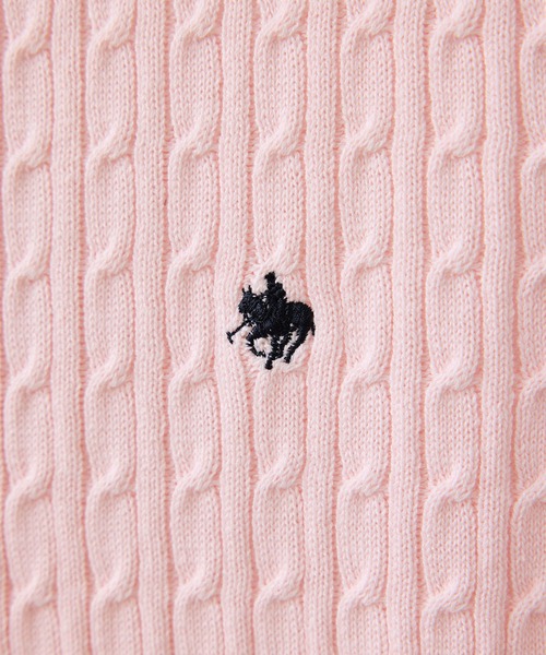 POLO BCS（ポロ ビーシーエス）の「【POLO BCS】VIS別注クルーネックカーディガン（カーディガン/ボレロ・レディース・オフホワイト/チャコールグレー/ブルー/ピンク・FREE）」の9枚目の写真