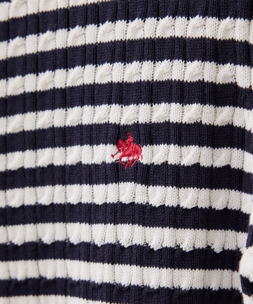 POLO BCS（ポロ ビーシーエス）の「【POLO BCS】VIS別注クルーネックカーディガン（カーディガン/ボレロ・レディース・オフホワイト/チャコールグレー/ブルー/ピンク・FREE）」の10枚目の写真