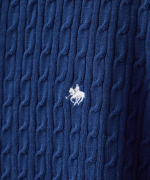 POLO BCS（ポロ ビーシーエス）の「【POLO BCS】VIS別注クルーネックカーディガン（カーディガン/ボレロ・レディース・オフホワイト/チャコールグレー/ブルー/ピンク・FREE）」の11枚目の写真