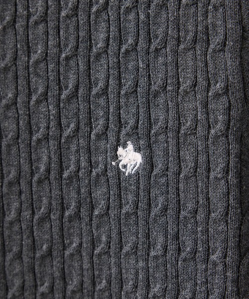 POLO BCS（ポロ ビーシーエス）の「【POLO BCS】VIS別注クルーネックカーディガン（カーディガン/ボレロ・レディース・オフホワイト/チャコールグレー/ブルー/ピンク・FREE）」の12枚目の写真