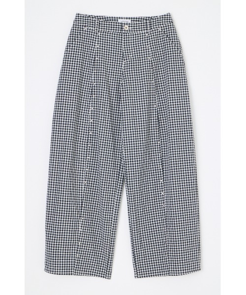 LAGUA GEM(ラグアジェム)の「GINGHAM LOOSY パンツ(スラックス・レディース・ネイビー/ブラック・X-SMALL/SMALL/MEDIUM)」の1枚目の写真