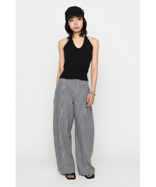 LAGUA GEM(ラグアジェム)の「GINGHAM LOOSY パンツ(スラックス・レディース・ネイビー/ブラック・X-SMALL/SMALL/MEDIUM)」の15枚目の写真
