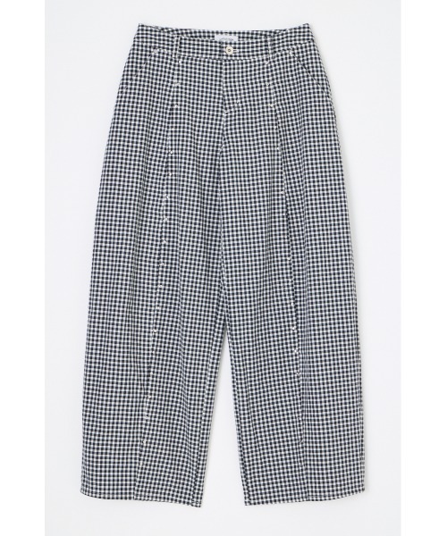 LAGUA GEM(ラグアジェム)の「GINGHAM LOOSY パンツ(スラックス・レディース・ネイビー/ブラック・X-SMALL/SMALL/MEDIUM)」の7枚目の写真