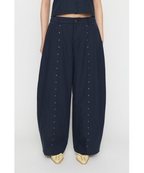 LAGUA GEM(ラグアジェム)の「GINGHAM LOOSY パンツ(スラックス・レディース・ネイビー/ブラック・X-SMALL/SMALL/MEDIUM)」の8枚目の写真