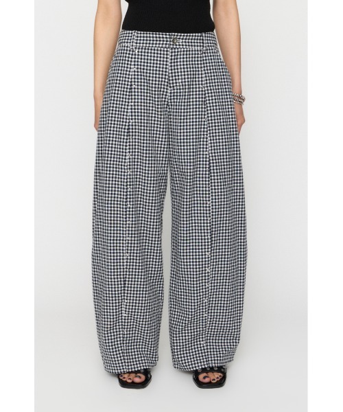 LAGUA GEM(ラグアジェム)の「GINGHAM LOOSY パンツ(スラックス・レディース・ネイビー/ブラック・X-SMALL/SMALL/MEDIUM)」の13枚目の写真