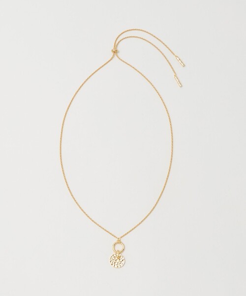 UNITED ARROWS（ユナイテッドアローズ）の「ハンマーディスク ネックレス（ネックレス・レディース・ゴールド/シルバー・FREE）」の2枚目の写真