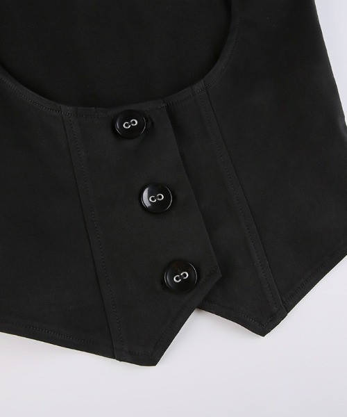 almo(アルモ)の「【LAMPOON】ゴシックジレ(ベスト・レディース・ブラック・SMALL/MEDIUM/LARGE)」の2枚目の写真
