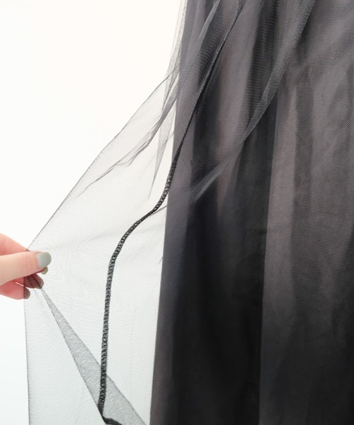DOLLUPOOPS(ドールアップウップス)の「Military Tulle Tiered Skirt(ミリタリーチュールティアードスカート)(スカート・レディース・カーキ/ブラック・FREE)」の7枚目の写真