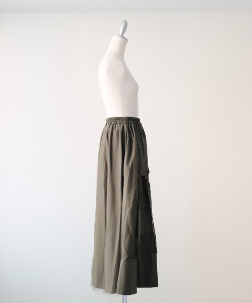 DOLLUPOOPS(ドールアップウップス)の「Military Tulle Tiered Skirt(ミリタリーチュールティアードスカート)(スカート・レディース・カーキ/ブラック・FREE)」の9枚目の写真
