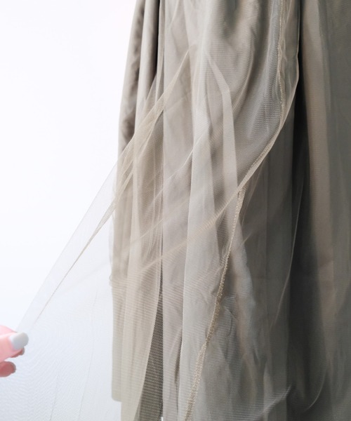 DOLLUPOOPS(ドールアップウップス)の「Military Tulle Tiered Skirt(ミリタリーチュールティアードスカート)(スカート・レディース・カーキ/ブラック・FREE)」の12枚目の写真