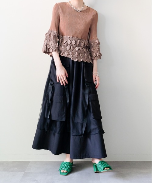 DOLLUPOOPS(ドールアップウップス)の「Military Tulle Tiered Skirt(ミリタリーチュールティアードスカート)(スカート・レディース・カーキ/ブラック・FREE)」の18枚目の写真