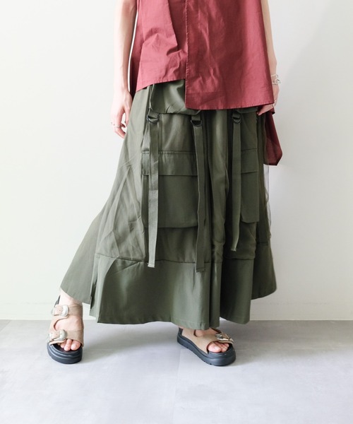DOLLUPOOPS(ドールアップウップス)の「Military Tulle Tiered Skirt(ミリタリーチュールティアードスカート)(スカート・レディース・カーキ/ブラック・FREE)」の22枚目の写真