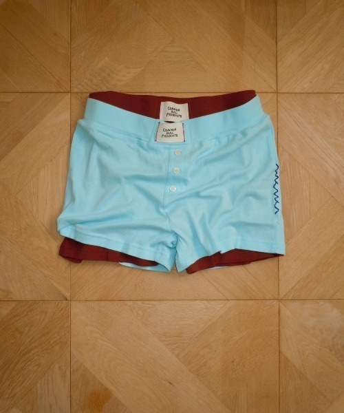 common gull products.(コモンガルプロダクツ)の「ひとえふたえパックショートパンツ**芽心(その他パンツ・レディース・ベージュ系/ライム/サックスブルー/ネイビー/サックスブルー系・MEDIUM/SMALL)」の10枚目の写真