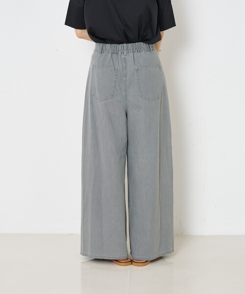 collex（コレックス）の「タックウエストデニムパンツ（デニムパンツ・レディース・ブルー/グレー・フリー）」の8枚目の写真
