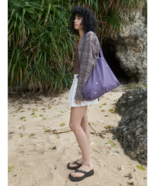 Kijun（キジュン）の「Stud Tote Bag Purple（トートバッグ・レディース・その他・OS）」の2枚目の写真