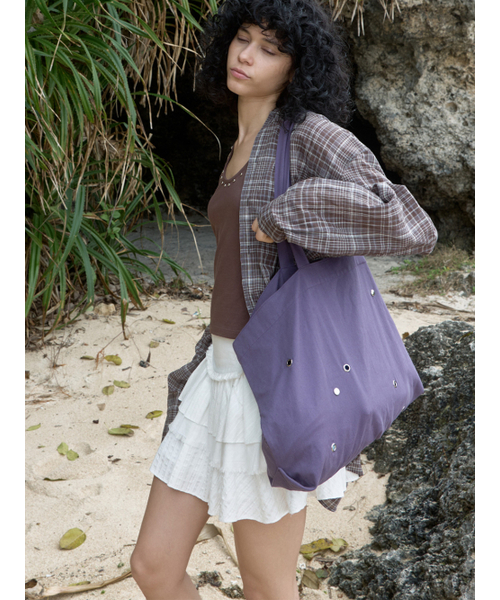 Kijun（キジュン）の「Stud Tote Bag Purple（トートバッグ・レディース・その他・OS）」の3枚目の写真