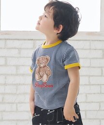 apres les cours | tiny bear刺繍 半袖Tシャツ(Tシャツ/カットソー)