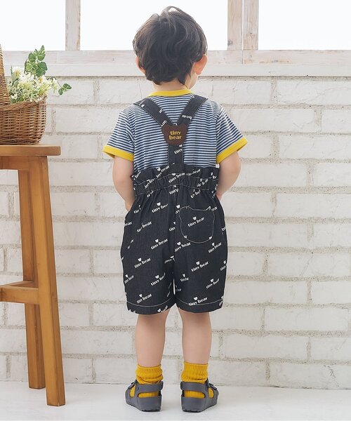 apres les cours(アプレレクール)の「tiny bear刺繍 半袖Tシャツ(Tシャツ/カットソー・キッズ・ブラック/レッド/ブルー・110/100/90/80/120)」の11枚目の写真