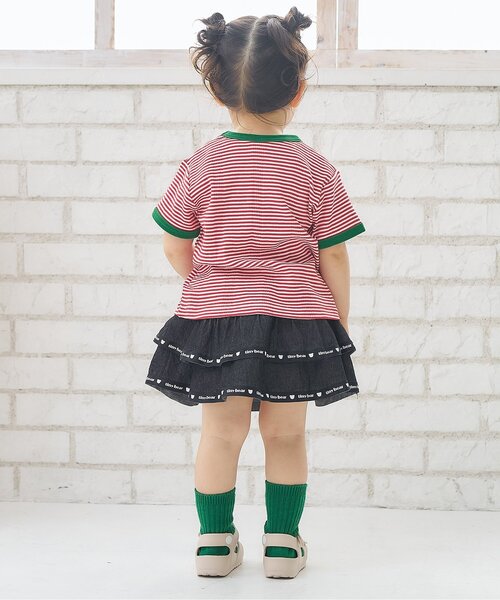 apres les cours(アプレレクール)の「tiny bear刺繍 半袖Tシャツ(Tシャツ/カットソー・キッズ・ブラック/レッド/ブルー・110/100/90/80/120)」の14枚目の写真