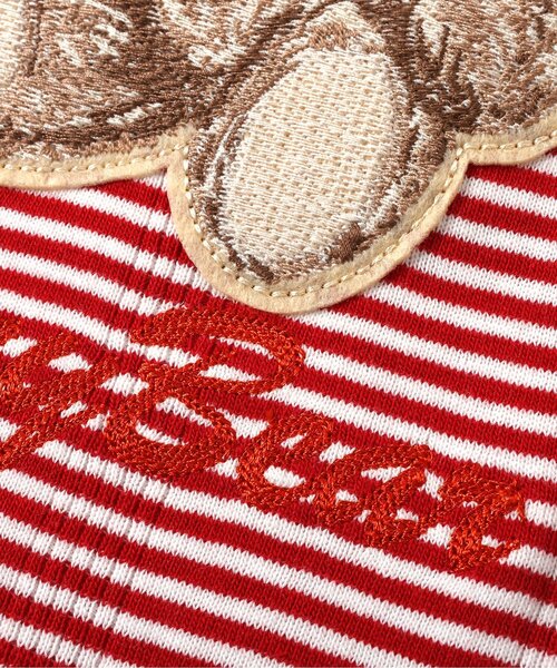 apres les cours(アプレレクール)の「tiny bear刺繍 半袖Tシャツ(Tシャツ/カットソー・キッズ・ブラック/レッド/ブルー・110/100/90/80/120)」の19枚目の写真