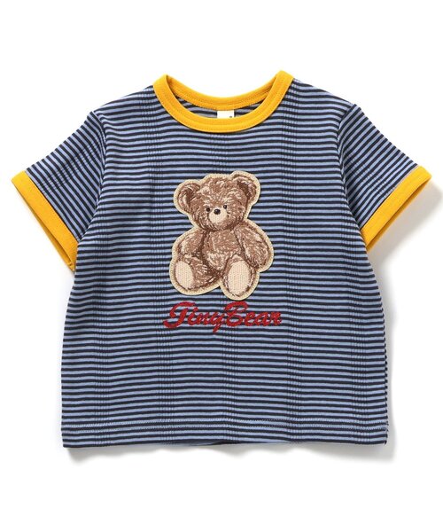 apres les cours(アプレレクール)の「tiny bear刺繍 半袖Tシャツ(Tシャツ/カットソー・キッズ・ブラック/レッド/ブルー・110/100/90/80/120)」の20枚目の写真