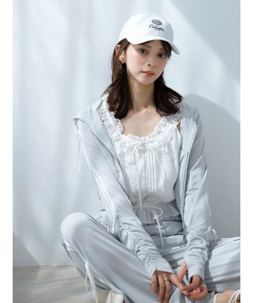 SNIDEL(スナイデル)の「【LUMISHADE】UVラインパンツ(その他パンツ・レディース・イエロー/ネイビー/ホワイト/シルバー・F)」の15枚目の写真