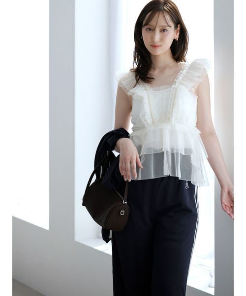 SNIDEL(スナイデル)の「【LUMISHADE】UVラインパンツ(その他パンツ・レディース・イエロー/ネイビー/ホワイト/シルバー・F)」の12枚目の写真