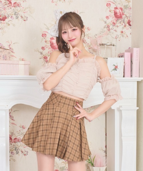 LAFARY(ラファリー)の「プリーツスカパン(スカート・レディース・ブラック/ブラウン/ホワイト・FREE)」の3枚目の写真