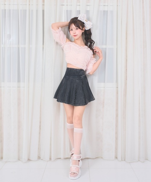 LAFARY(ラファリー)の「プリーツスカパン(スカート・レディース・ブラック/ブラウン/ホワイト・FREE)」の7枚目の写真