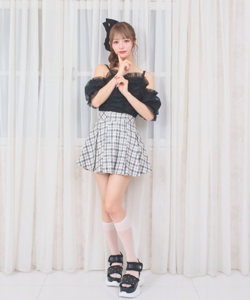LAFARY(ラファリー)の「プリーツスカパン(スカート・レディース・ブラック/ブラウン/ホワイト・FREE)」の14枚目の写真