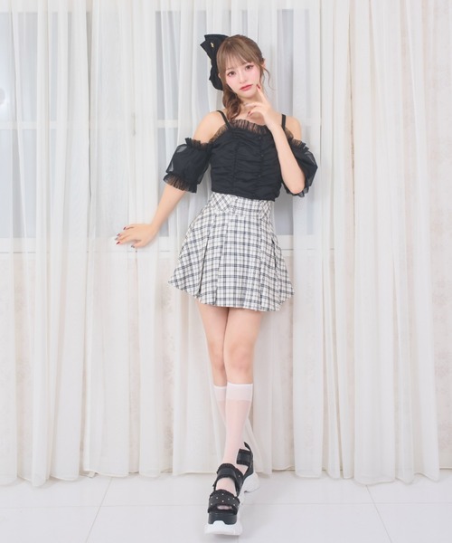 LAFARY(ラファリー)の「プリーツスカパン(スカート・レディース・ブラック/ブラウン/ホワイト・FREE)」の15枚目の写真