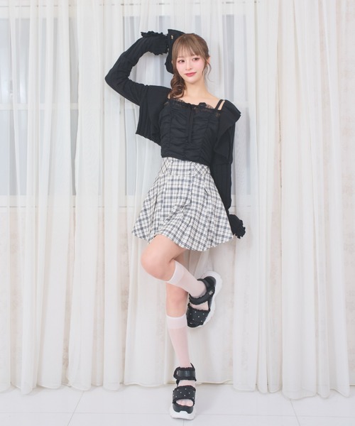 LAFARY(ラファリー)の「プリーツスカパン(スカート・レディース・ブラック/ブラウン/ホワイト・FREE)」の16枚目の写真