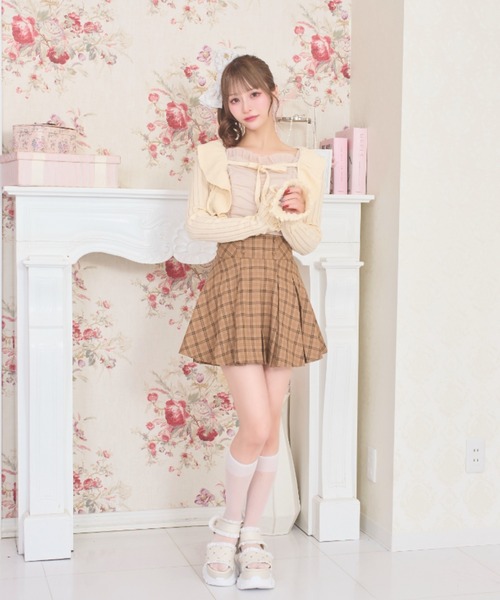 LAFARY(ラファリー)の「プリーツスカパン(スカート・レディース・ブラック/ブラウン/ホワイト・FREE)」の17枚目の写真