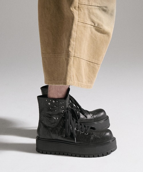GRANCY　折り返し本革シューズ　サイズ40 GRANCY（グランシー）の「【GRANCY】Fold-over Leather Shoes