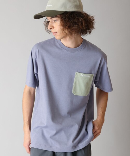 Columbia(コロンビア)の「UVカット Columbia/ ヤングストリート ショートスリーブ クルー /コロンビア(Tシャツ/カットソー・メンズ・ブラック系その他/パープル/ホワイト/ブラック・M/S/L/XL)」の4枚目の写真