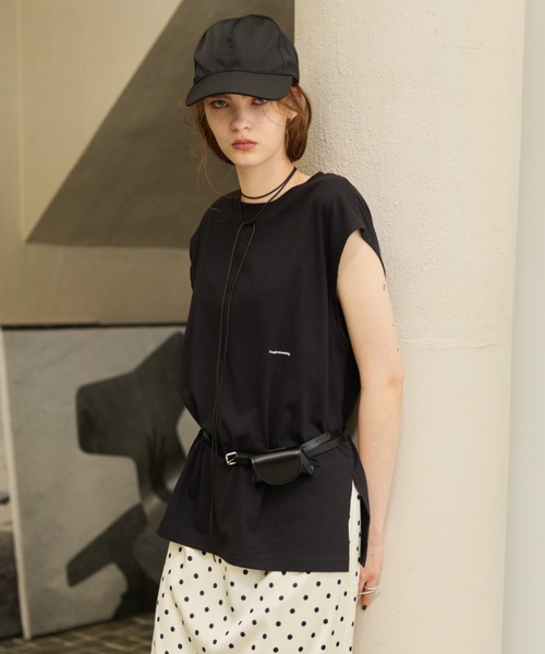 AIC.(エーアイシー)の「汗染み防止加工ミニマルロゴTシャツ(Tシャツ/カットソー・レディース・ピンク/オフホワイト/ブラック・FREE)」の11枚目の写真