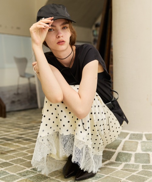 AIC.(エーアイシー)の「汗染み防止加工ミニマルロゴTシャツ(Tシャツ/カットソー・レディース・ピンク/オフホワイト/ブラック・FREE)」の13枚目の写真
