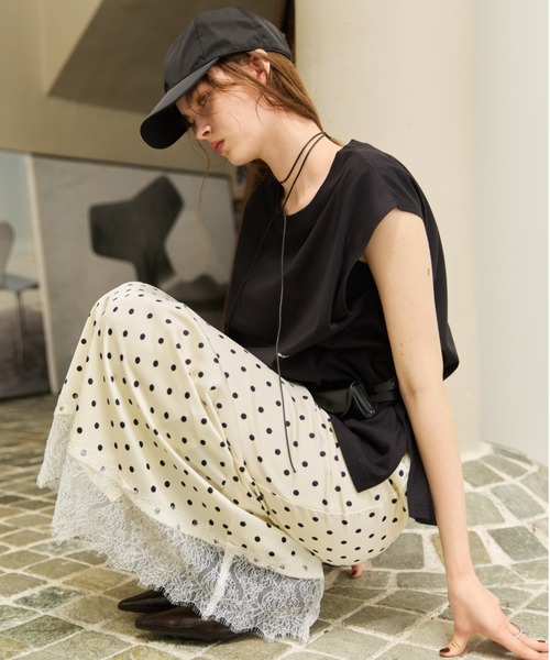AIC.(エーアイシー)の「汗染み防止加工ミニマルロゴTシャツ(Tシャツ/カットソー・レディース・ピンク/オフホワイト/ブラック・FREE)」の14枚目の写真