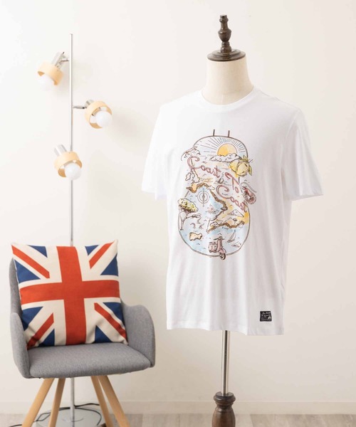 Ben Sherman（ベンシャーマン）の「アマルフィコーストTシャツ（Tシャツ/カットソー・メンズ・ホワイト・LARGE）」の2枚目の写真