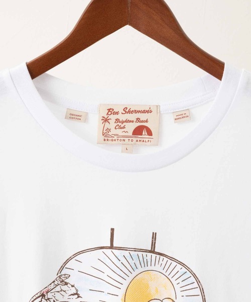 Ben Sherman（ベンシャーマン）の「アマルフィコーストTシャツ（Tシャツ/カットソー・メンズ・ホワイト・LARGE）」の6枚目の写真