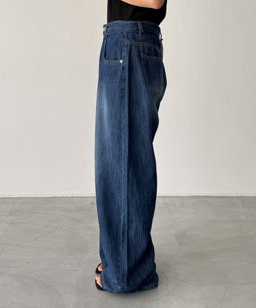 CANAL JEAN(キャナルジーン)の「El mar ライトオンスワイドストレートデニムパンツ 610(デニムパンツ・レディース・ライトインディゴブルー/ダークインディゴブルー・SMALL/MEDIUM)」の10枚目の写真