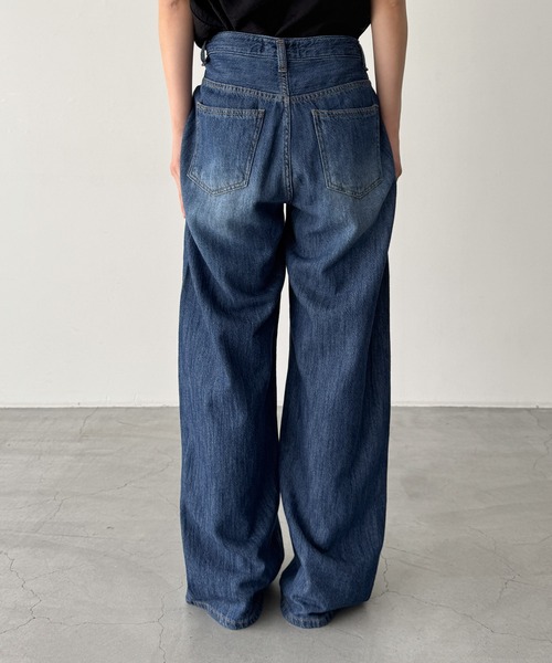 CANAL JEAN(キャナルジーン)の「El mar ライトオンスワイドストレートデニムパンツ 610(デニムパンツ・レディース・ライトインディゴブルー/ダークインディゴブルー・SMALL/MEDIUM)」の11枚目の写真