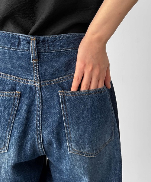 CANAL JEAN(キャナルジーン)の「El mar ライトオンスワイドストレートデニムパンツ 610(デニムパンツ・レディース・ライトインディゴブルー/ダークインディゴブルー・SMALL/MEDIUM)」の13枚目の写真