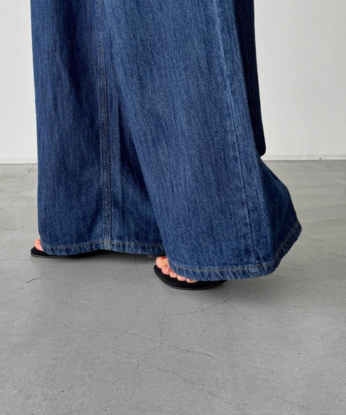CANAL JEAN(キャナルジーン)の「El mar ライトオンスワイドストレートデニムパンツ 610(デニムパンツ・レディース・ライトインディゴブルー/ダークインディゴブルー・SMALL/MEDIUM)」の14枚目の写真