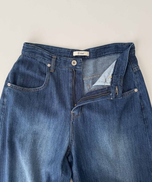 CANAL JEAN(キャナルジーン)の「El mar ライトオンスワイドストレートデニムパンツ 610(デニムパンツ・レディース・ライトインディゴブルー/ダークインディゴブルー・SMALL/MEDIUM)」の15枚目の写真