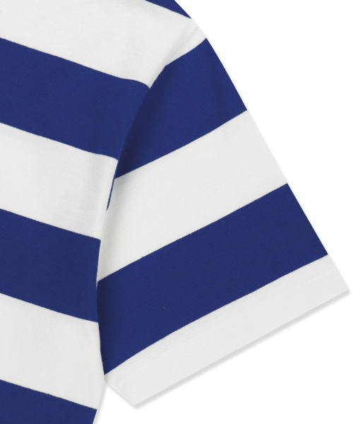 BROWNBREATH(ブラウンブレス)の「RUGBY STRIPE TEE - BLUE(ポロシャツ・レディース・その他・SMALL/MEDIUM/LARGE/X-LARGE)」の4枚目の写真