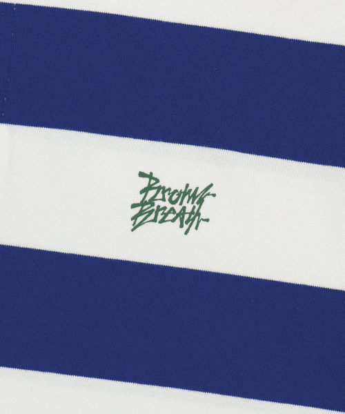 BROWNBREATH(ブラウンブレス)の「RUGBY STRIPE TEE - BLUE(ポロシャツ・レディース・その他・SMALL/MEDIUM/LARGE/X-LARGE)」の5枚目の写真