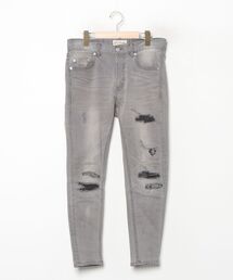 ブランド古着】メンズのデニムパンツ（グレー/灰色系・クラッシュ