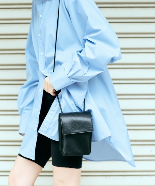 cii（シー）の「【UNISEX】Smooth PU Mini Bag / スムースPUミニバッグ（ショルダーバッグ・メンズ・ブラック・FREE）」の7枚目の写真