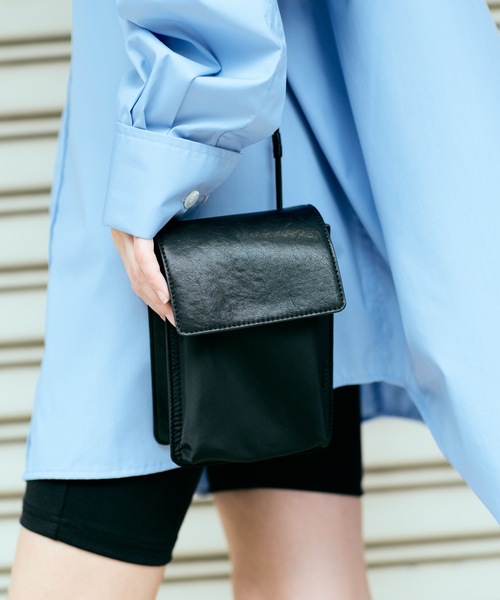 cii（シー）の「【UNISEX】Smooth PU Mini Bag / スムースPUミニバッグ（ショルダーバッグ・メンズ・ブラック・FREE）」の8枚目の写真